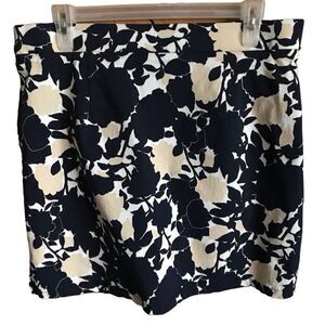 Rafaella blue floral skort skirt shorts SZ Large Casual travel